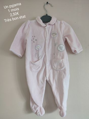 Pyjama 1 mois fille
