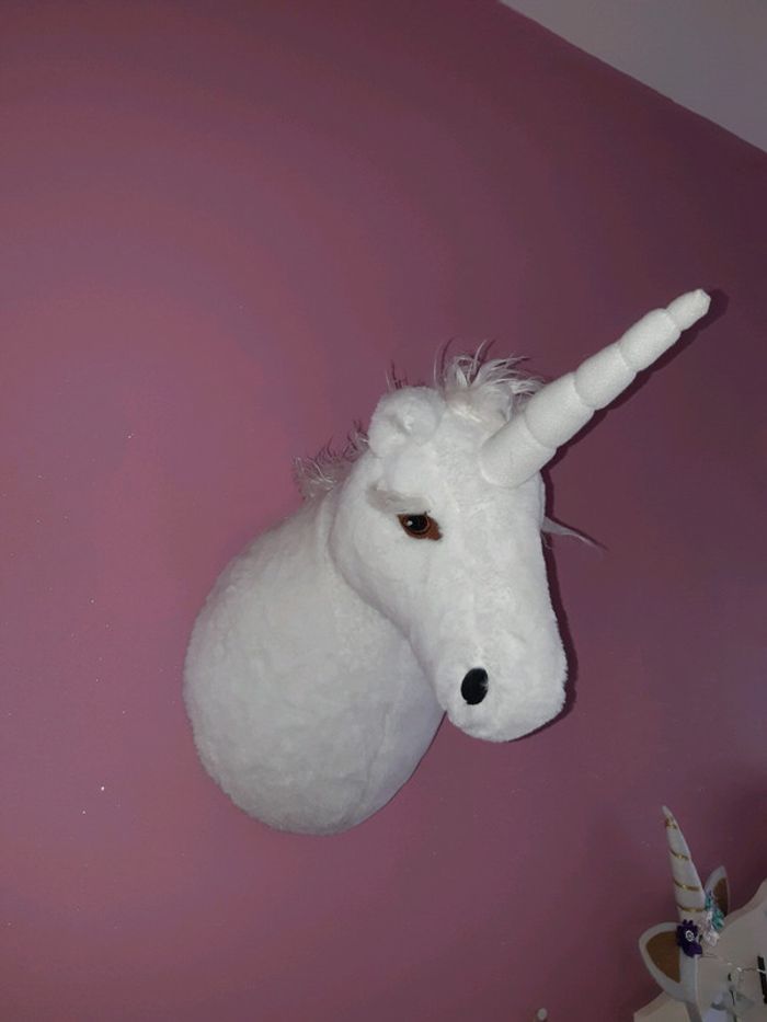 Tete de licorne murale - photo numéro 2