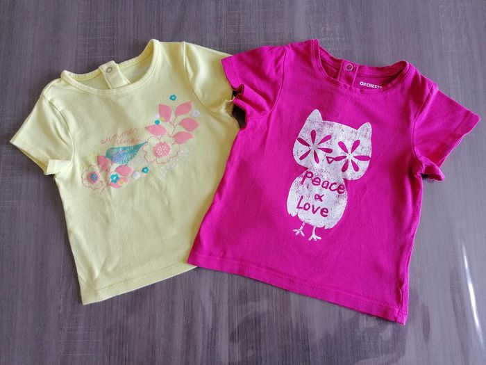 Lot de 2 T. Shirts Orchestra 12 mois