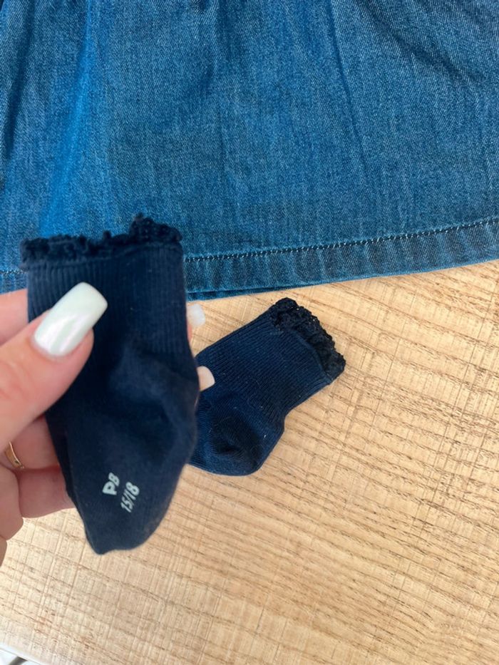 Lot vêtements été 3 mois robes chaussettes chaussons bandeau petit bateau Jacadi Liberty - photo numéro 6