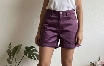 ✨ Short violet élégant – Made in Italy – Taille 36 (S)