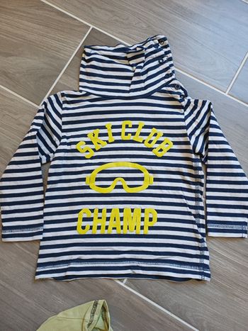 T-shirt manches longues à col roulé Kiabi garçon 3 ans