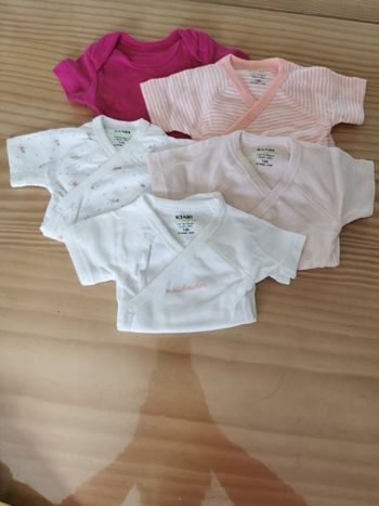 Lot de body manches courtes