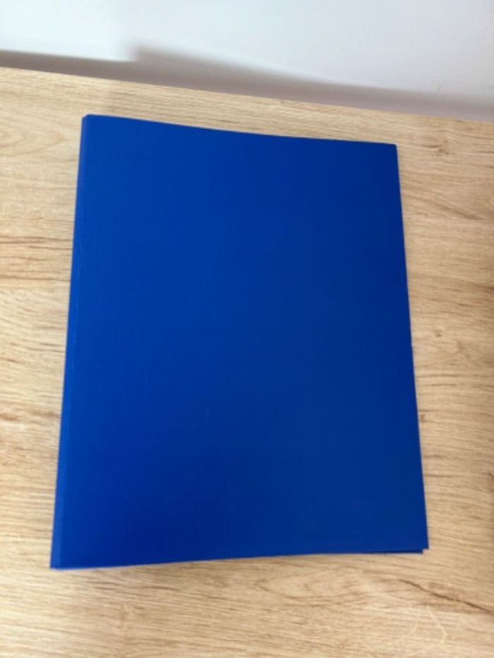 classeur bleu