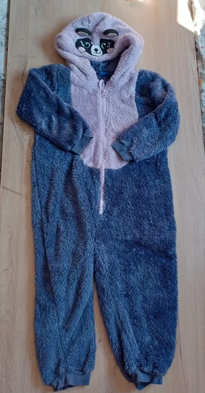 Combinaison polaire pyjama raton laveur