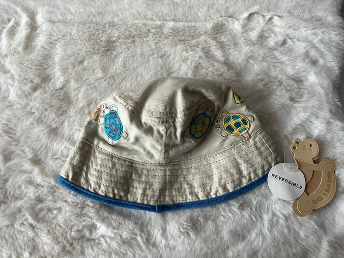 Bob réversible beige et bleu Rock a bye baby 3-6 mois 43 cm - photo numéro 11