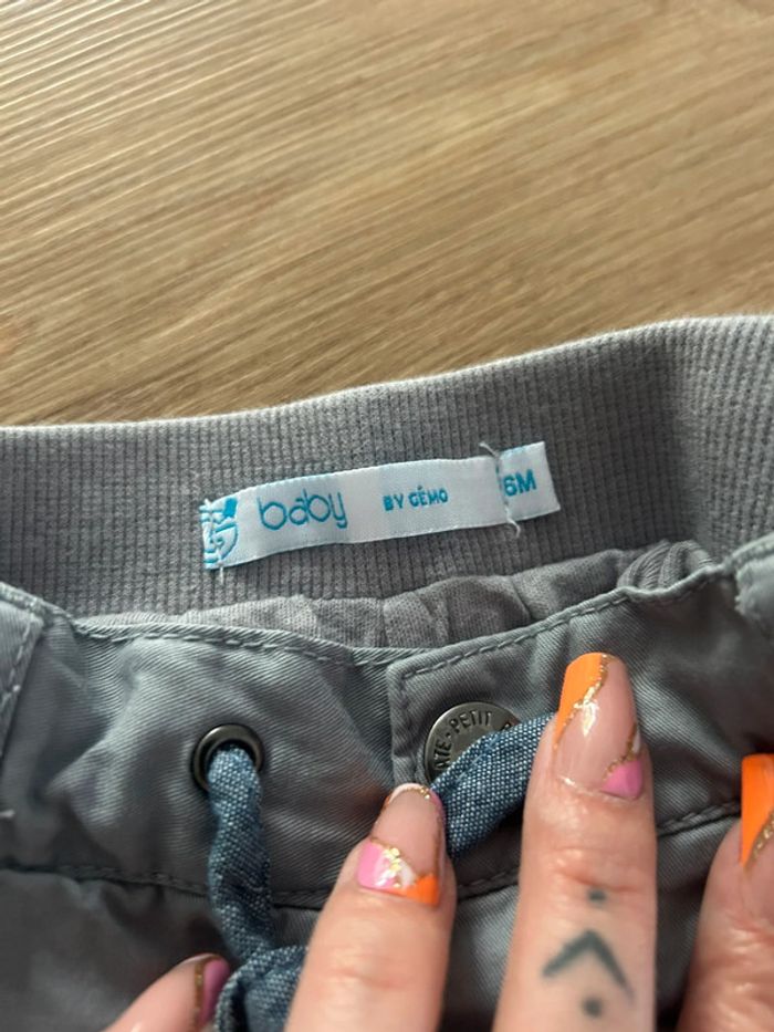 Pantalon toile gris - photo numéro 4