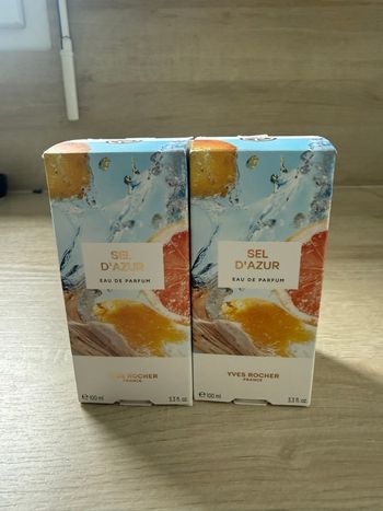 Lot 2 eaux de parfum sel d’azur Yves rocher neuf 