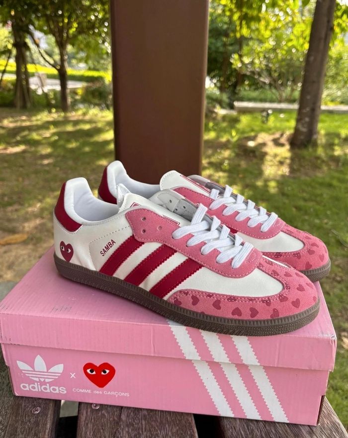 Adidas Samba X Comme Des Garçons Rose Taille 38 - photo numéro 3