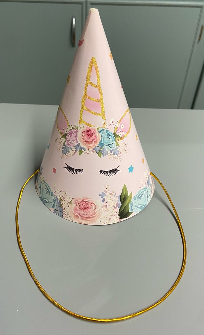 6 chapeaux de fête licorne - photo numéro 2