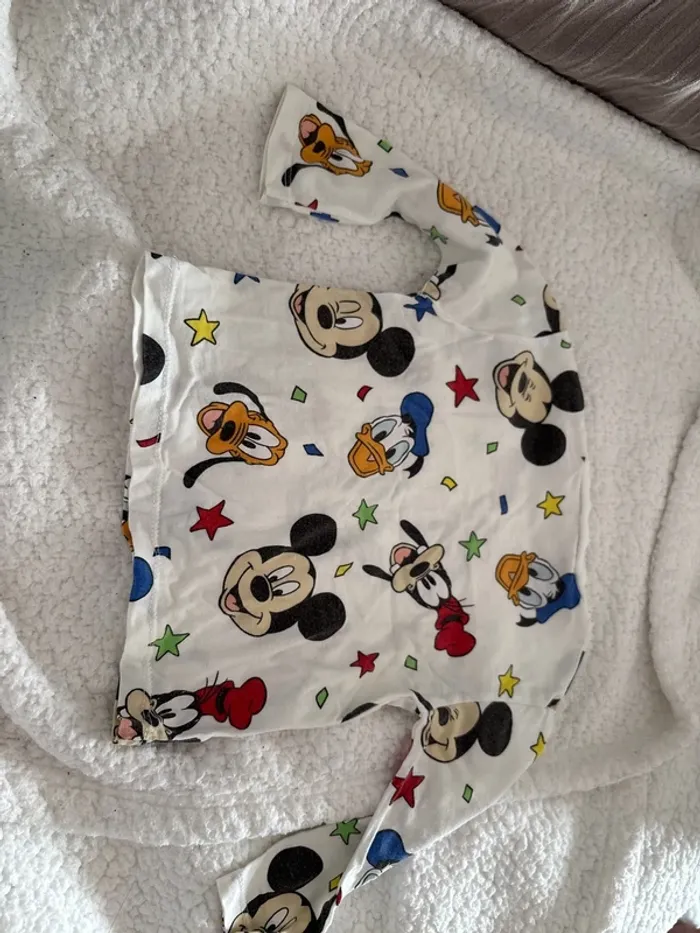 T-shirt manches longues Mickey et ses amis 3/6 mois Zara - photo numéro 2