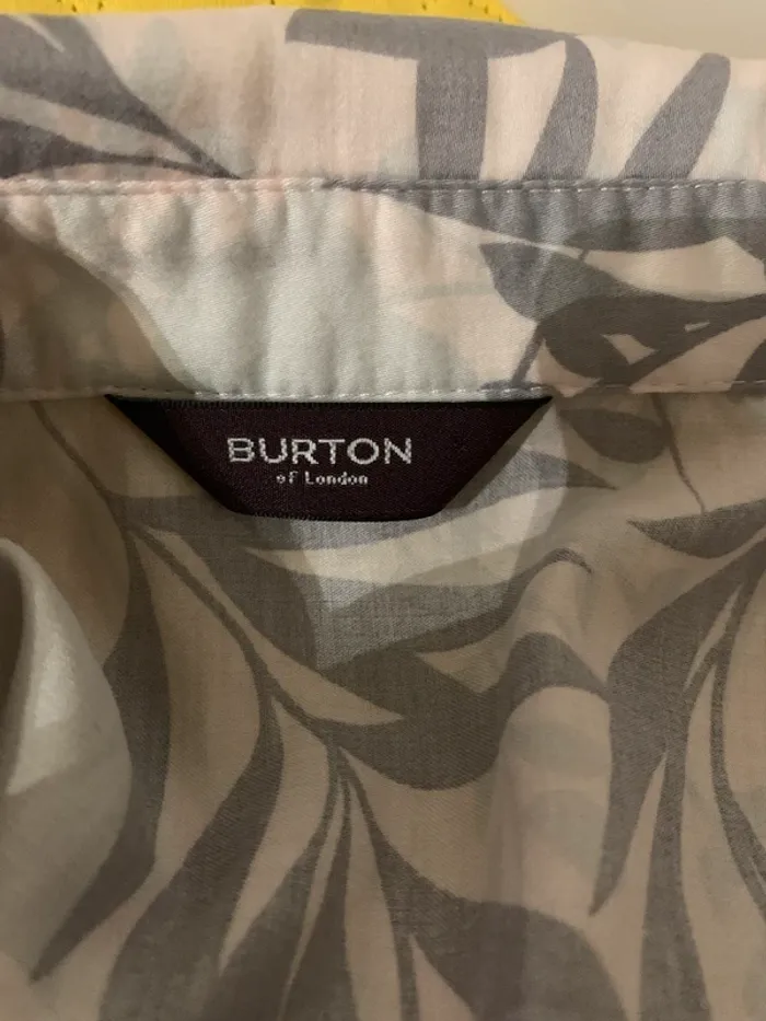 Chemise Burton taille 44 100%coton manches 3/4 - photo numéro 9