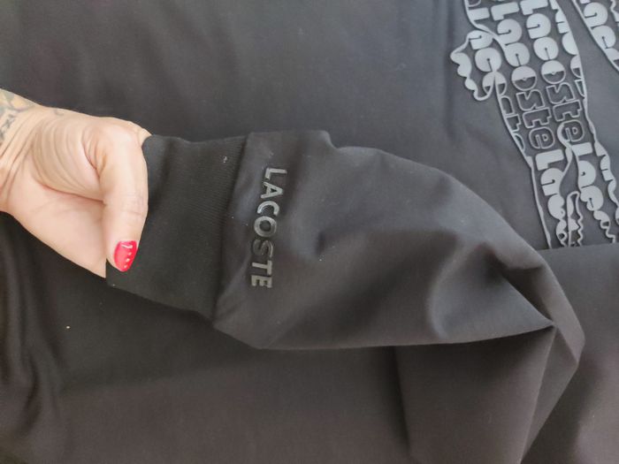 Sweat-shirt Lacoste neuf noir taille S - photo numéro 3