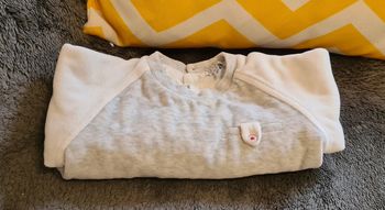 Pull gris chaud garçon taille 6 mois Natalys