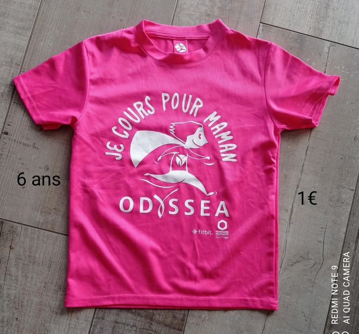 Tee shirt manches courtes 6 ans fille