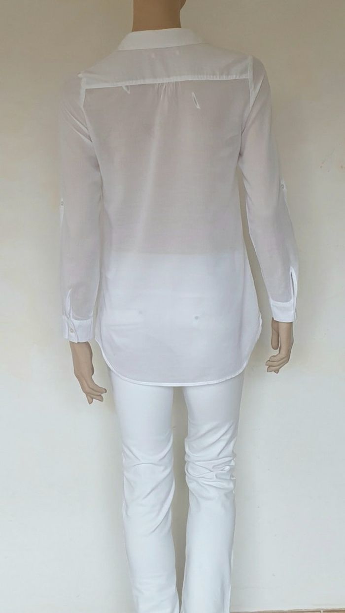 Chemisier blanc Camaïeu T.36 - photo numéro 3