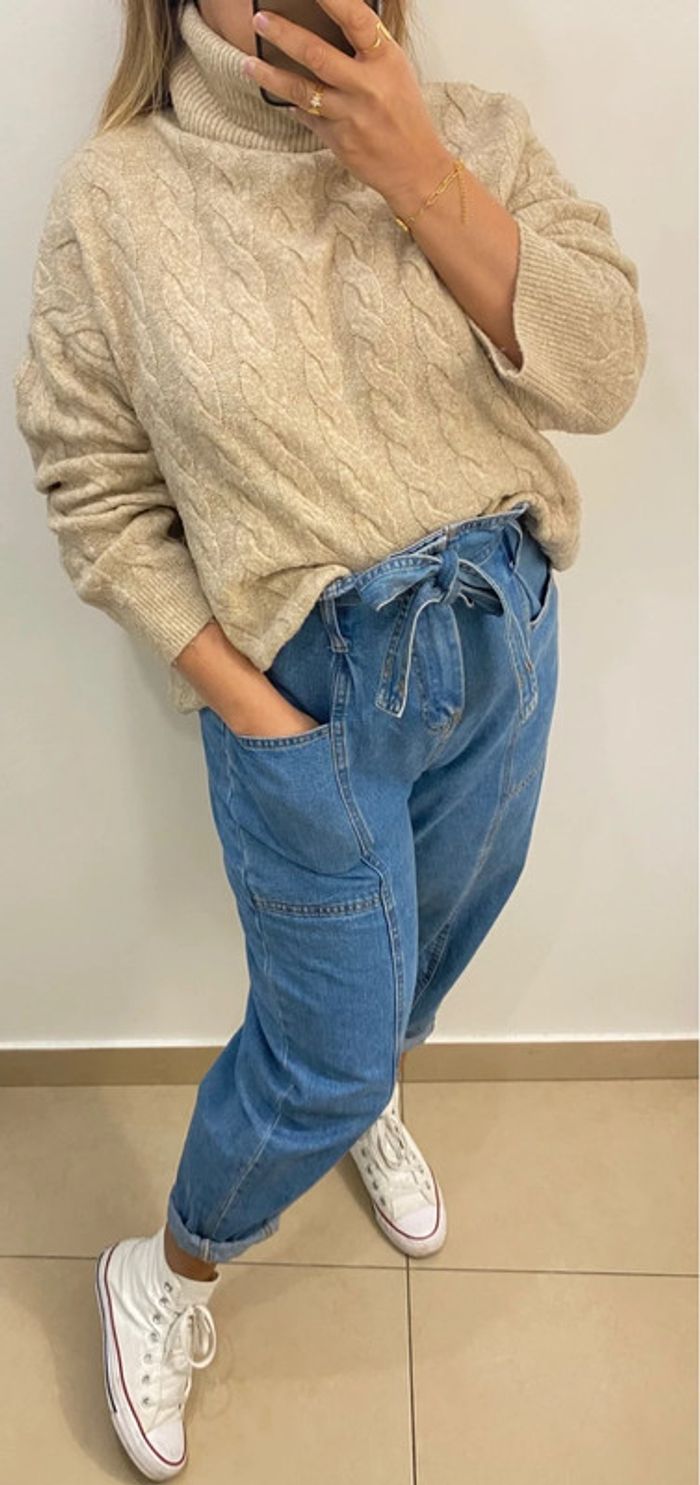 Superbe Pull Col Roulé Torsadé Taille M Et Plus - photo numéro 6