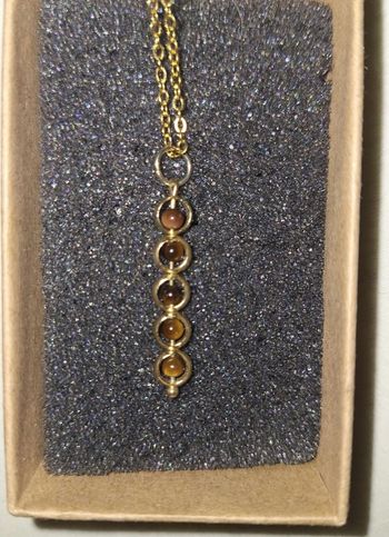 Collier pierre œil du tigre