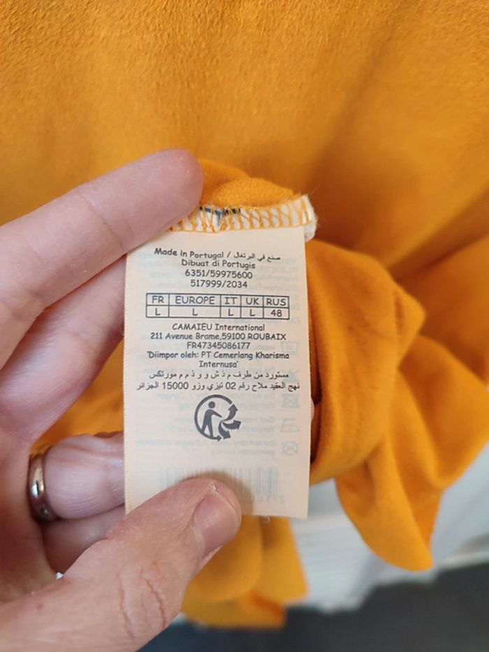 Blouse en suédine élastique M/L - photo numéro 7