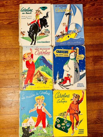 Lot de 6 grands livres couleurs albums Hachette bd état satisfaisant Caroline Pierre Probst