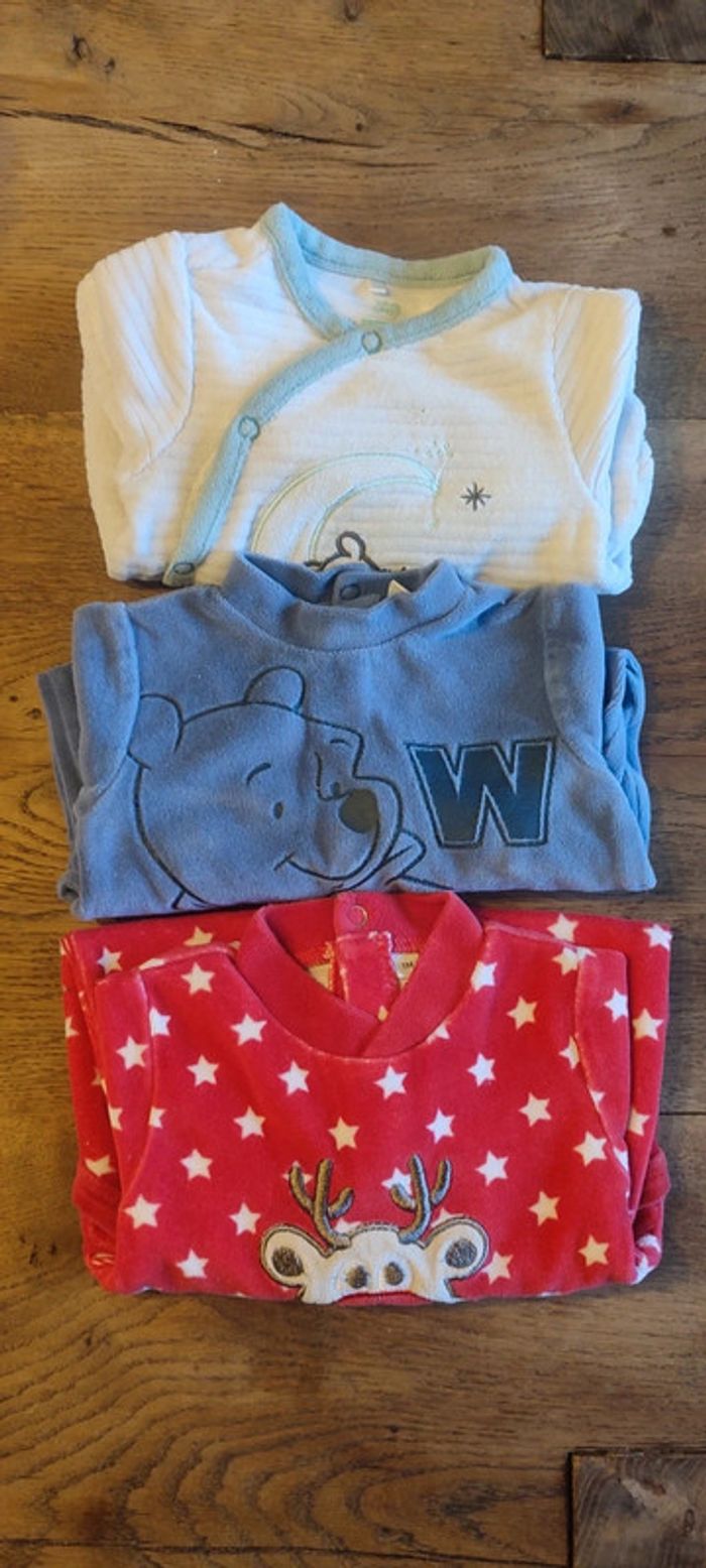Lot 3 pyjamas 1 mois
