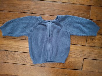 Gilet garçon 3 mois bleu kiabi excellent état