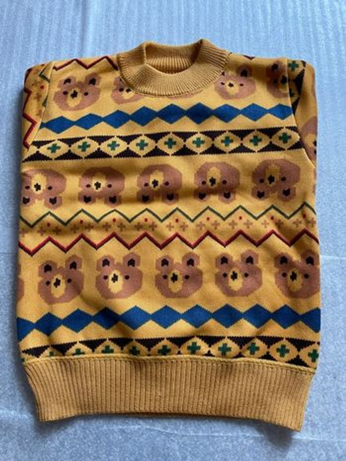 Pull col rond, doux avec motif - photo numéro 2