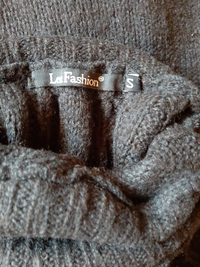 Robe pull col roulé Léa fashion noire T36 - photo numéro 7