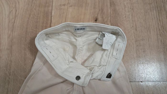 Jeans blanc et orange IKKS 18 Mois - photo numéro 5