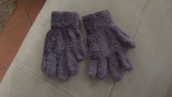 Gants mauve fille TU