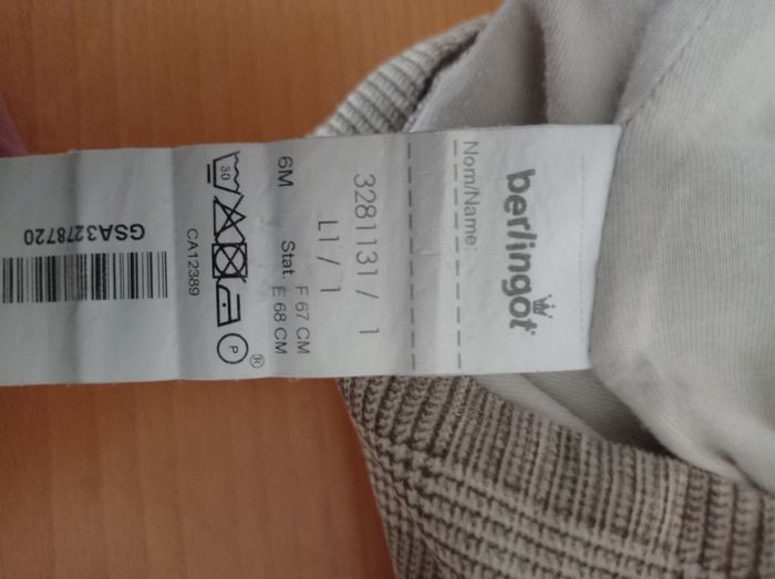 Salopette berlingo taille 3 mois - photo numéro 2