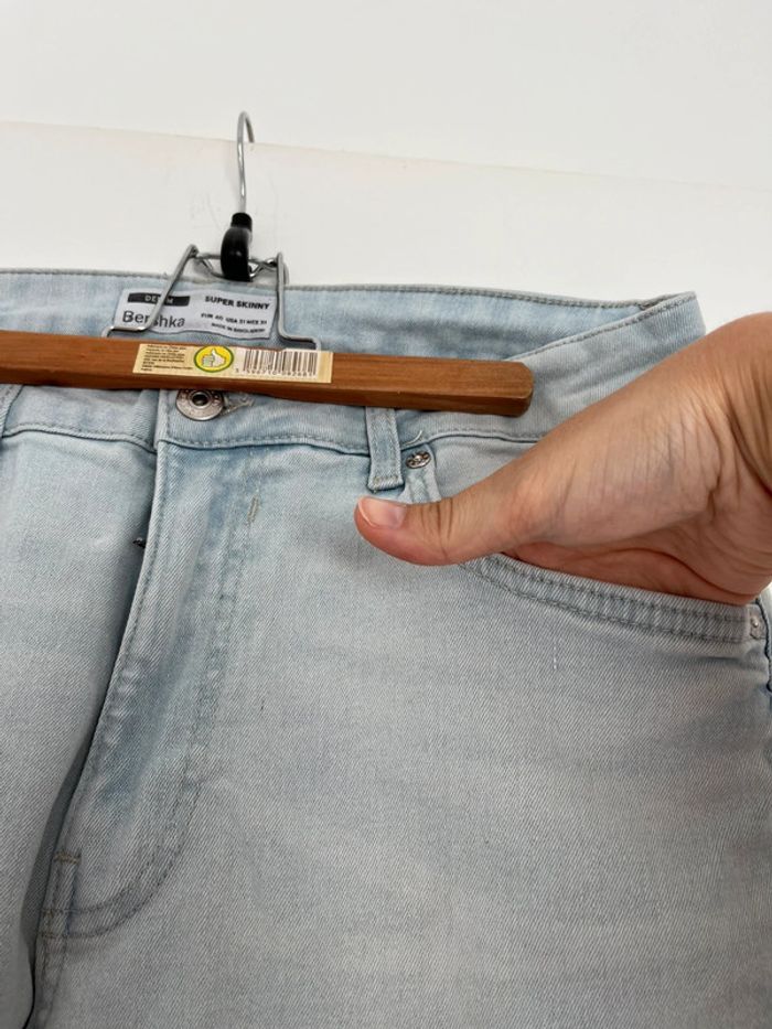 Lot 4 jeans skinny homme Bershka W31 - FR40 très bon état - photo numéro 4