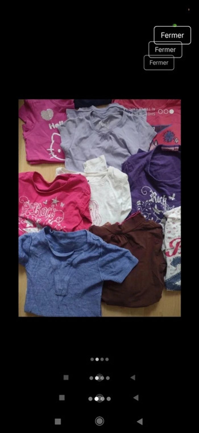 Lot tee-shirts avec et sans manches 10ans - photo numéro 2