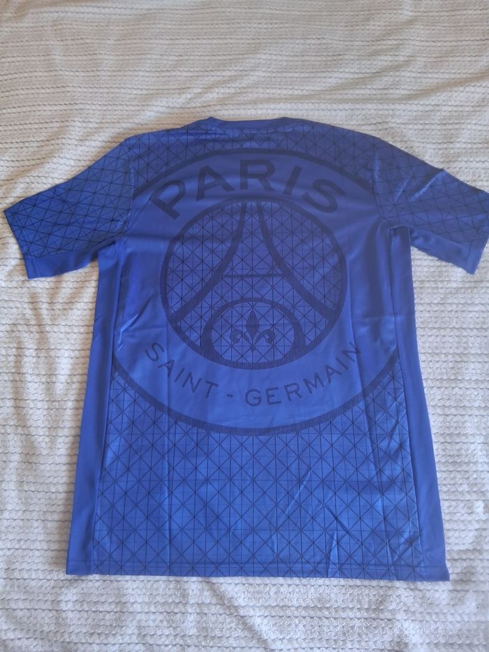 Maillot psg avant match bleu taille l - photo numéro 4