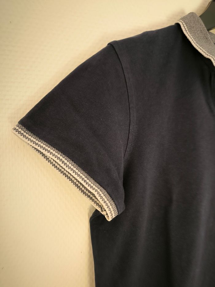 Polo bleu avec col taille 14 ans In Extenso - photo numéro 3
