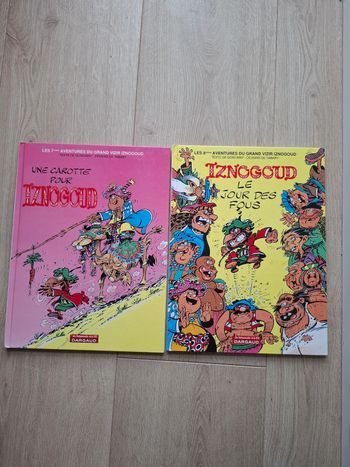 Lot de 2 bandes dessinées Iznogoud en très bon état