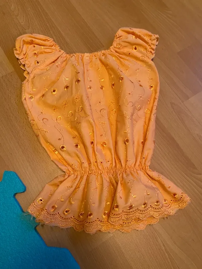 Blouse orange Taille M enfant - photo numéro 2