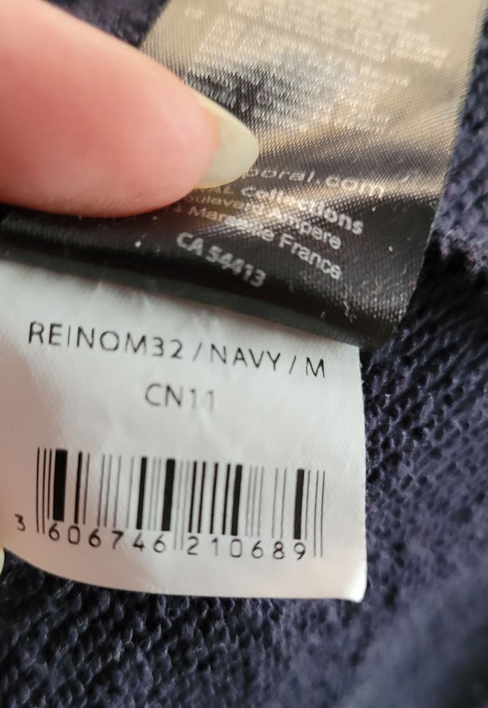 Sweat à capuche marine et orange Kaporal Jeans Taille M/L - photo numéro 7