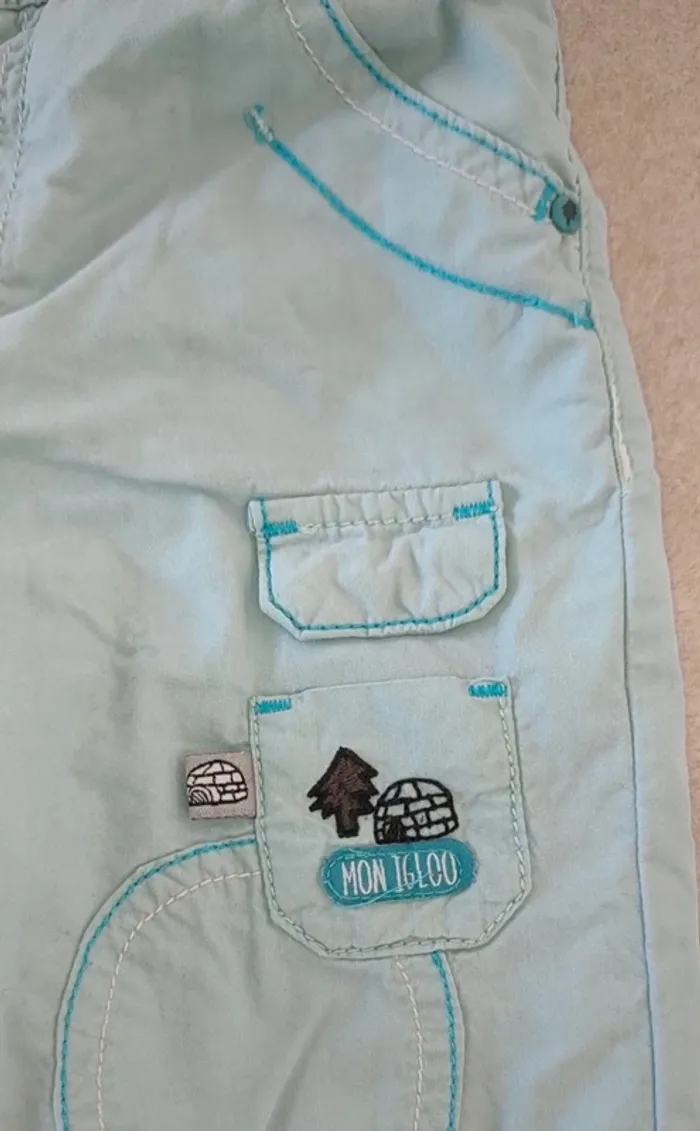 Lot de 2 pantalons hiver garçon taille 18 mois - photo numéro 7
