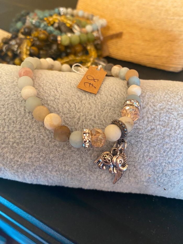 Bracelet en pierres minéraux amazonite - photo numéro 4