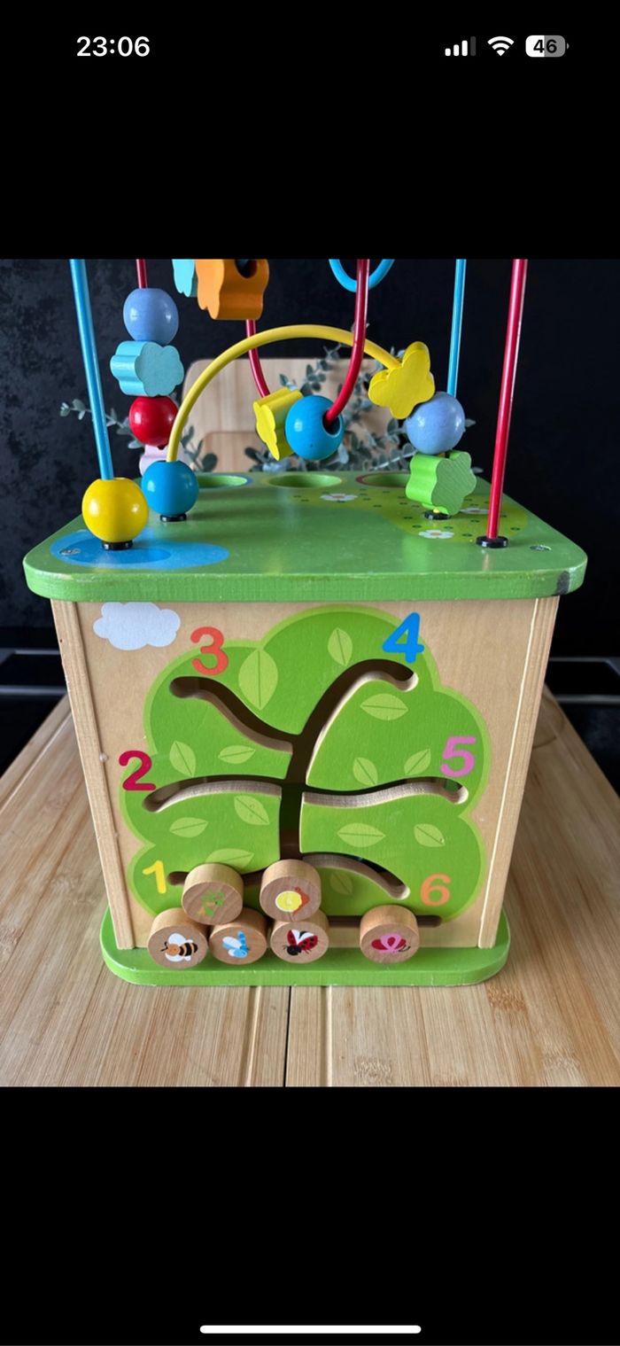 Cube en bois motricité et activité - photo numéro 5