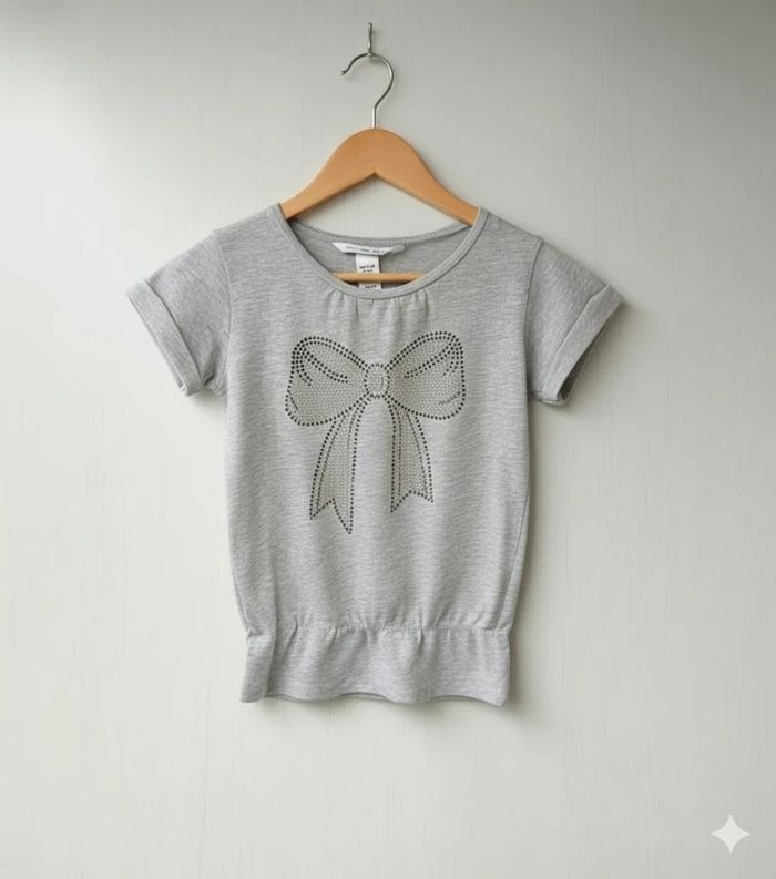 Tee-shirt noeud 5/6 ans - photo numéro 2