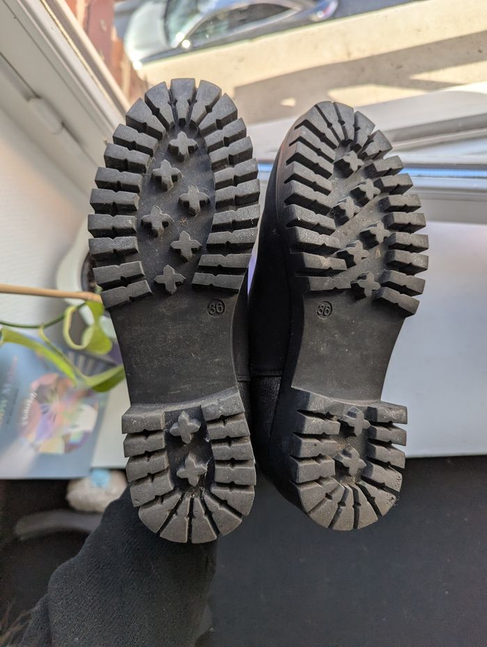 Bottines noir et argenté anna field taille 36 - photo numéro 6