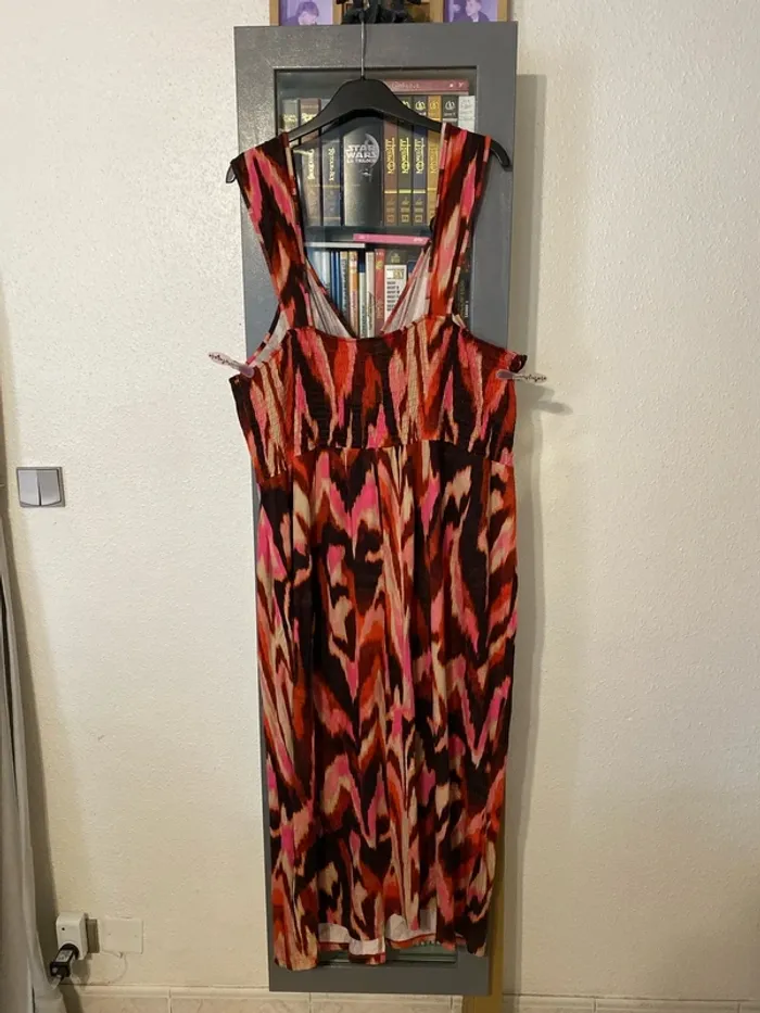 superbe robe longue été rose M&S mode 2XL = 52 ou 3XL = 54 neuve - photo numéro 7