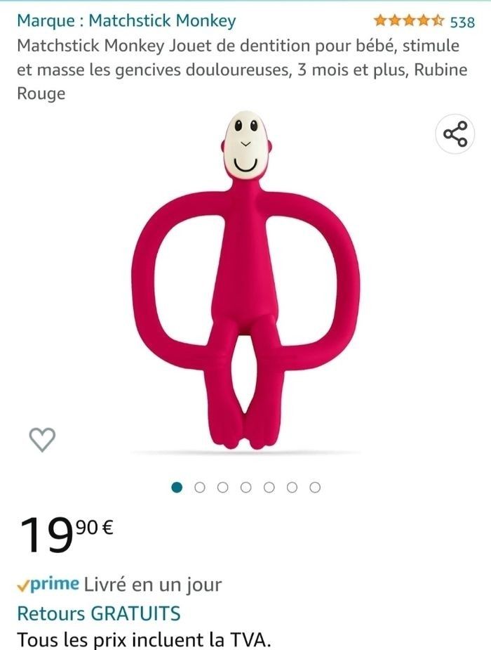 Jouet de dentition neuf - photo numéro 3