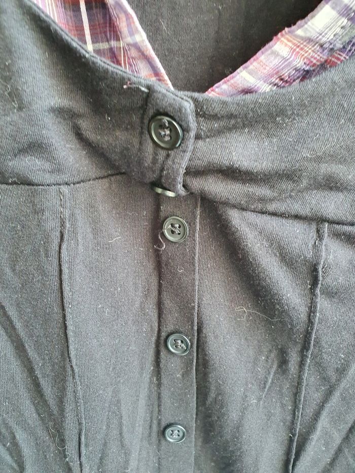 T-shirt avec chemisier intégré fille 16 ans ou S - photo numéro 2