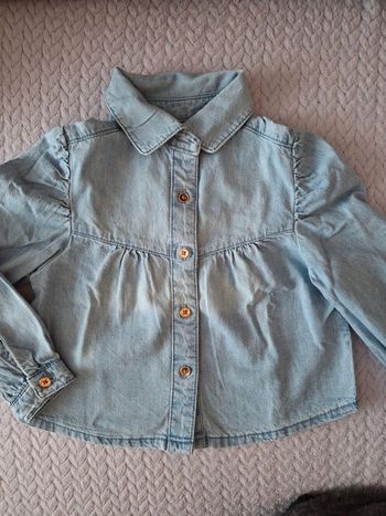 Chemise jean fille