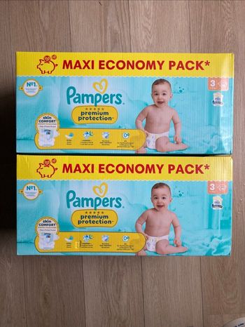 224 couches Pampers premium taille 3
