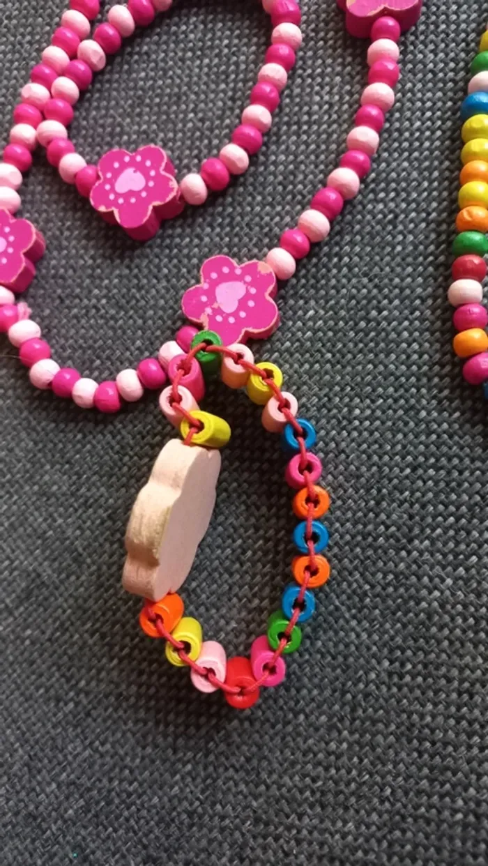 Bracelets colliers montre en bois - photo numéro 4