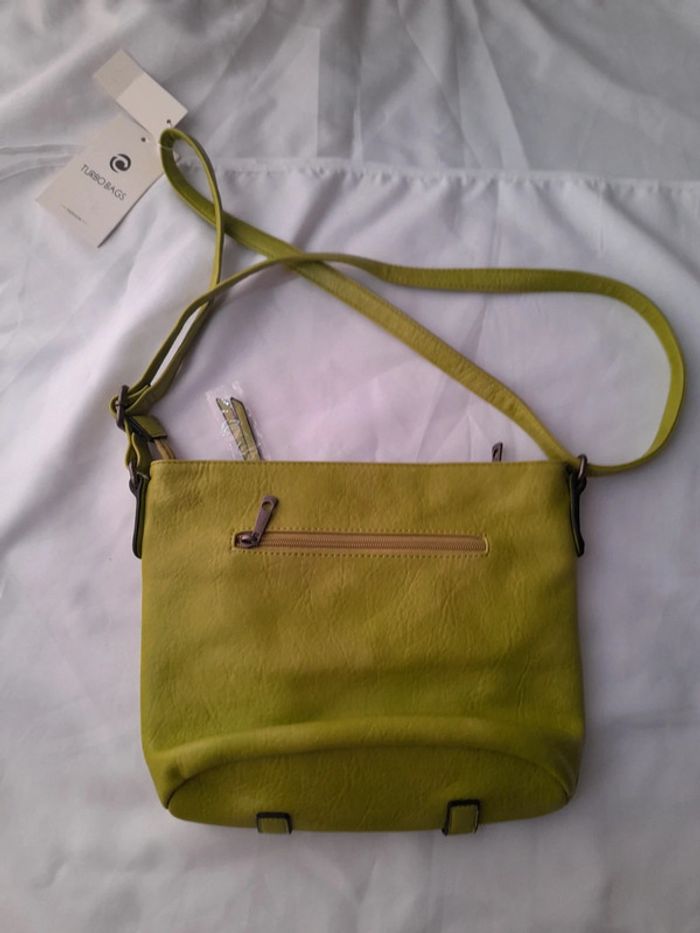 Sac bandoulière vert anis neuf avec étiquette - photo numéro 2